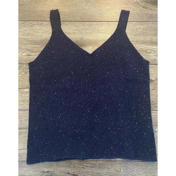 NWT Old Navy Sweater Sleeveless Navy Speck Extra Large XL New - Picture 1 of 3